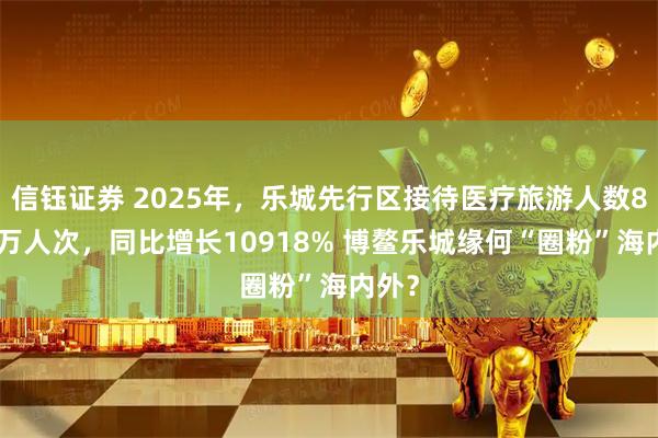 信钰证券 2025年，乐城先行区接待医疗旅游人数8653万人次，同比增长10918% 博鳌乐城缘何“圈粉”海内外？