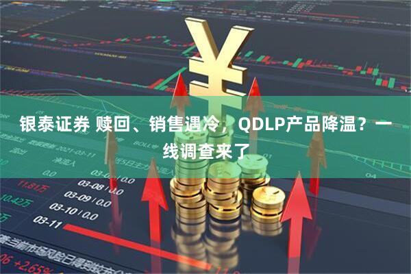 银泰证券 赎回、销售遇冷，QDLP产品降温？一线调查来了